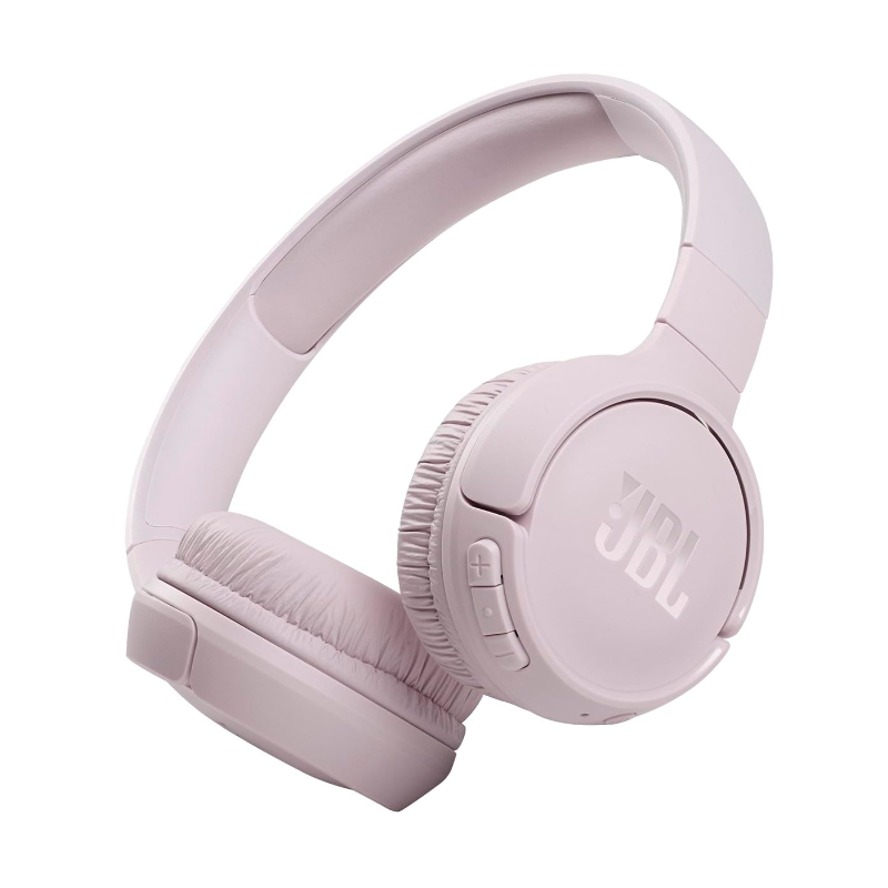 JBL Tune 510BT Wireless On Ear Headphones, Pure Bass Sound, 40H Battery, Speed Charge, Fast USB Type-C, Multi-Point Connection, Foldable Design, Voice Assistant - Pink (Open Sealed)