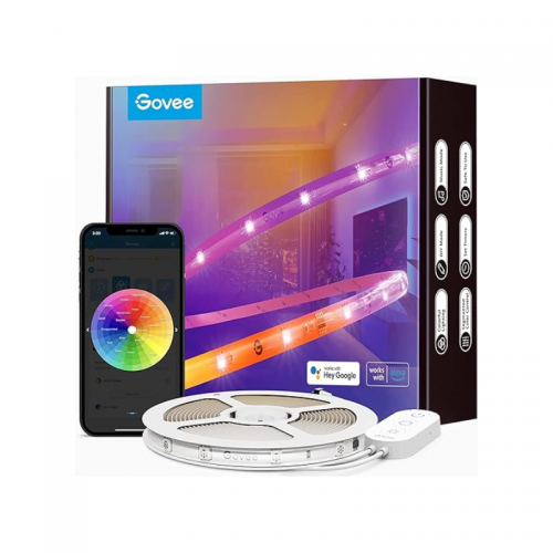 Govee Alexa LED Strip Lights 5m, Smart WiFi App Control, Works with Alexa  and Google Assistant, Music Sync Mode, for Home TV Party Christmas