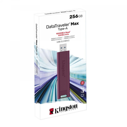Kingston DataTraveler Max 256GB USB - C 3.2 Gen 2 Series Flash Drive Merlot