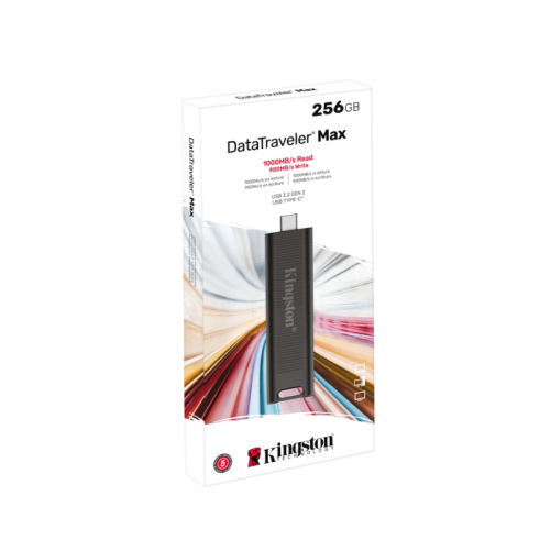 Kingston DataTraveler Max 256GB USB - C 3.2 Gen 2 Series Flash Drive Black
