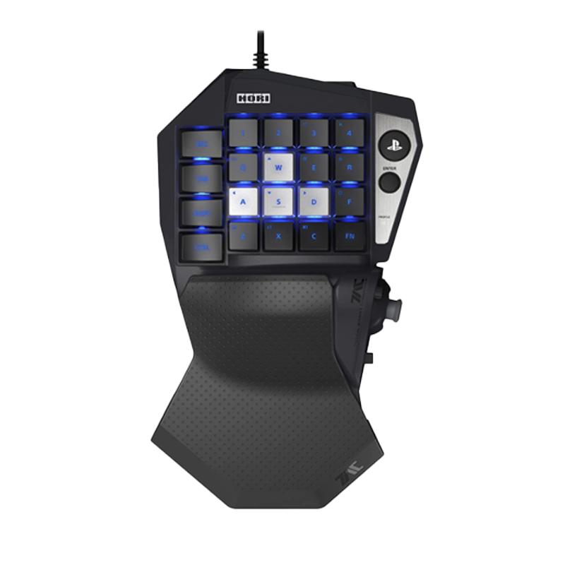 HORI Tactical Assault Commander (TAC) Mechanical Keypad for PlayStation®5, PlayStation®4, and PC  - PC-Style Keypad for FPS, MMO, and more - Officially Licensed by Sony