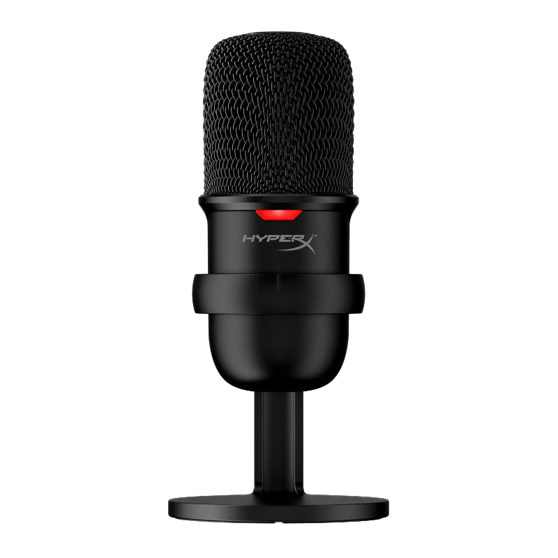 HyperX SoloCast – USB Condenser Gaming Microphone, for PC, PS4, and Mac, Tap-to-Mute Sensor, Cardioid Polar Pattern, Gaming, Streaming, Podcasts, Twitch, YouTube, Discord, Black