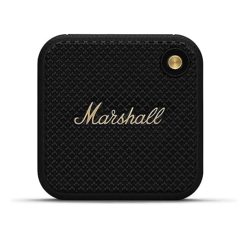 Marshall Willen Portable Bluetooth Speaker - Water Resistant Wireless Speakers Portable Speaker 15+ Hour of Playtime - Black and Brass