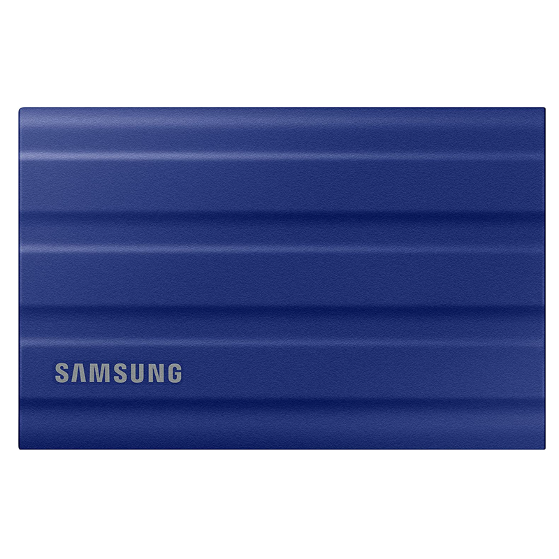 Samsung T7 Shield 2TB, Portable SSD, up-to 1050MB/s, USB 3.2 Gen2, Rugged, IP65 Water & Dust Resistant, for Photographers, Content Creators and Gaming, Extenal Solid State Drive (MU-PE2T0R/WW), Blue