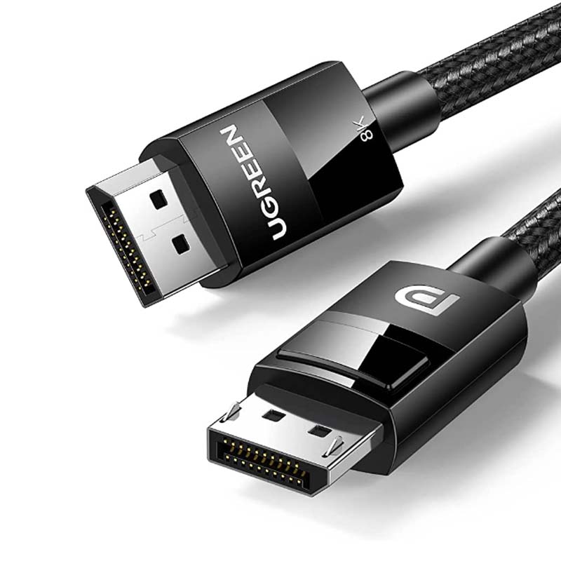 UGREEN VESA Certified 8K DisplayPort Cable 6FT, DP 1.4 Cable Displayport to Displayport Cable Support 8K@60Hz, 4K@144Hz, FreeSync, G-Sync, HDR, 32.4Gbps for HDTVs, Displays, Monitors, Graphics, PC (80392B)