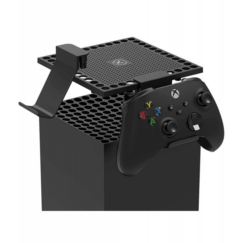 Dust Cover Controller Holder for Xbox Series X Console, Holder Stand Mount Accessories for Xbox Series X Controller and Gaming Headsets