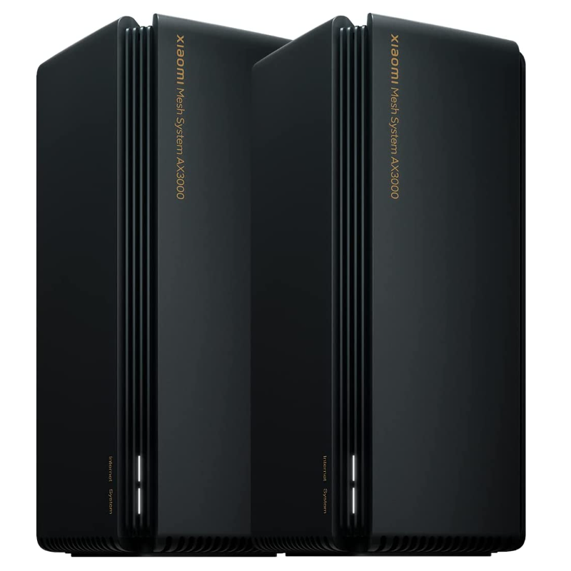 Xiaomi Mesh System AX3000 Wi-Fi 6 Router (2-Pack),Black