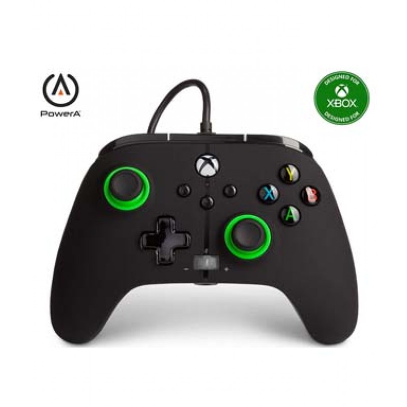 PowerA Enhanced Wired Controller for Xbox Series X  Green Hint