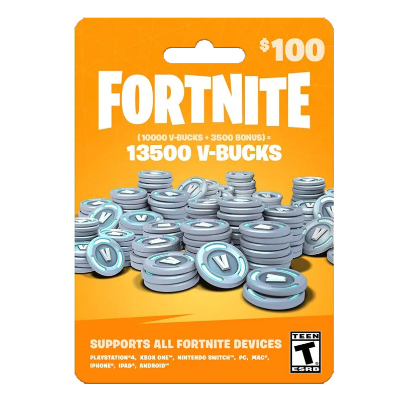 Fortnite Card 100$-US Account(PS4-X-One-Nintendo Switch)