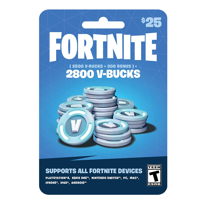 Fortnite Card 25$-US Account(PS4-X-One-Nintendo Switch)