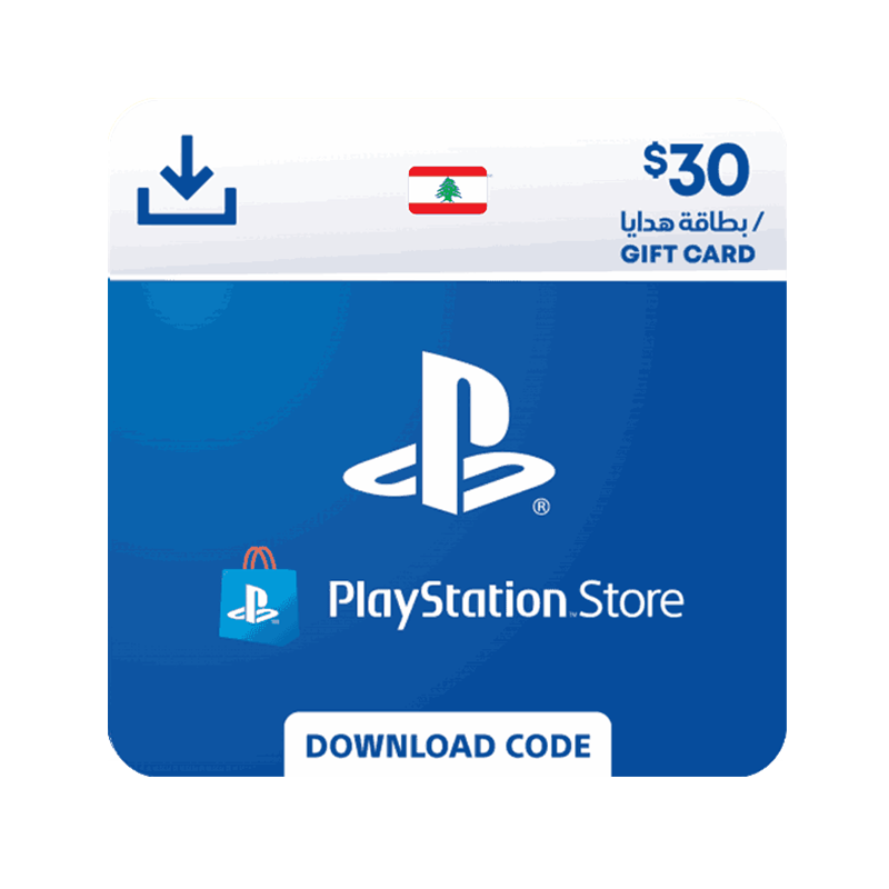 PlayStation Network Gift Card 30 USD  - PSN Lebanon