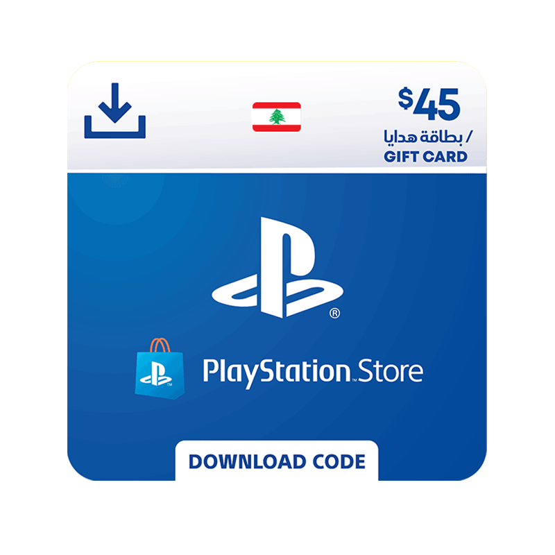 PlayStation Network Gift Card 45 USD  - PSN Lebanon