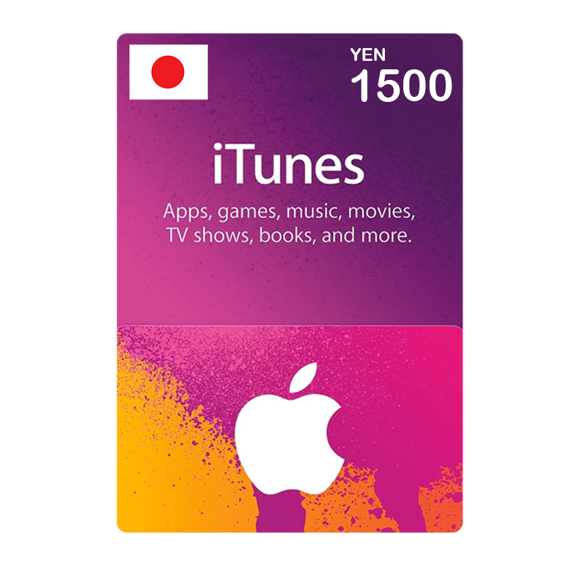 Apple iTunes Gift Card Japan Store 1500 YEN