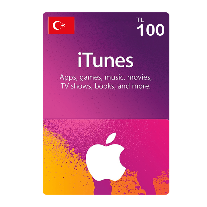 Apple iTunes Gift Card Turkey Store 100 TL