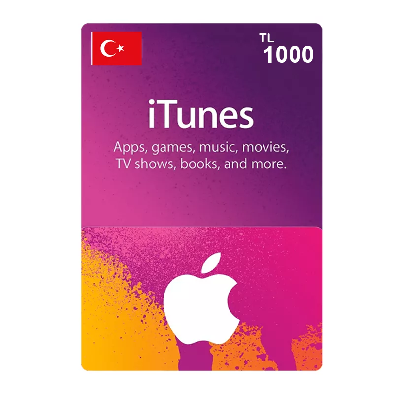 Apple iTunes Gift Card Turkey Store 1000 TL