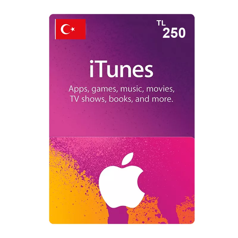 Apple iTunes Gift Card Turkey Store 250 TL