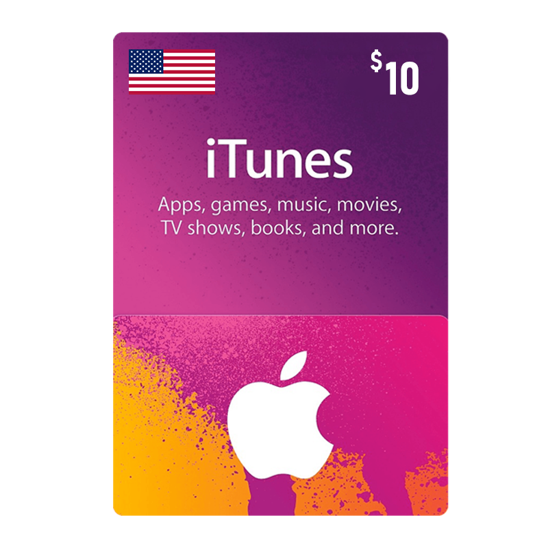 Apple iTunes Gift Card USA Store 10$ 