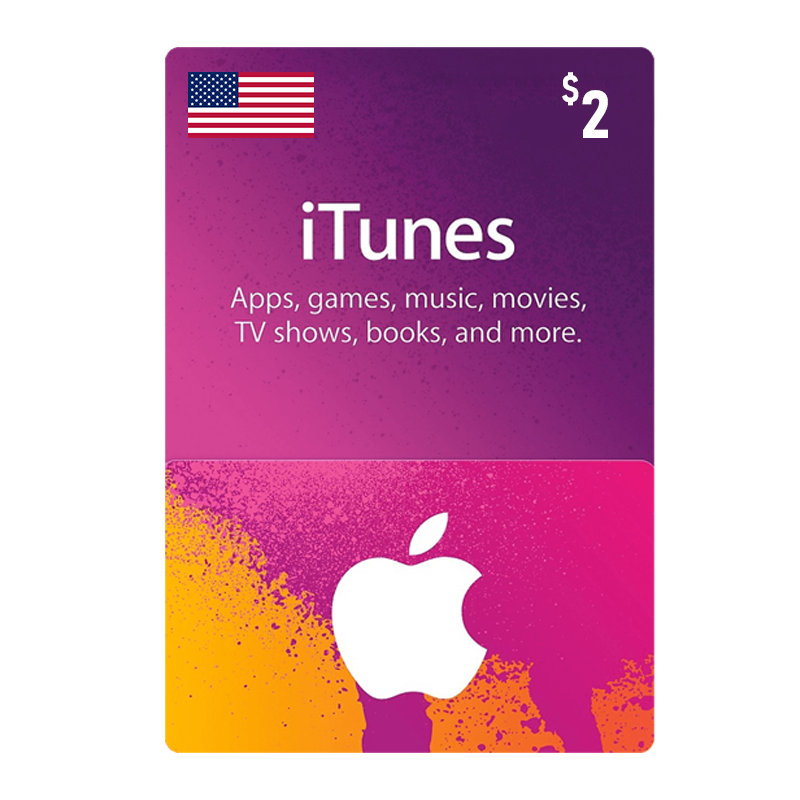 Apple iTunes Gift Card USA Store 2$ 