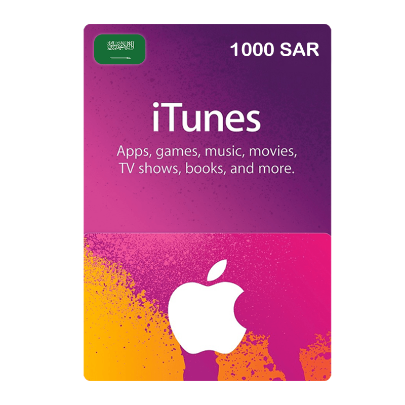Apple iTunes Gift Card KSA Store 1000 SR