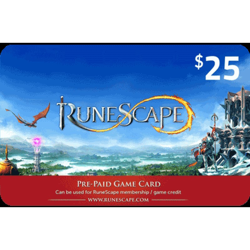 Runescape cards 25 $ - USA