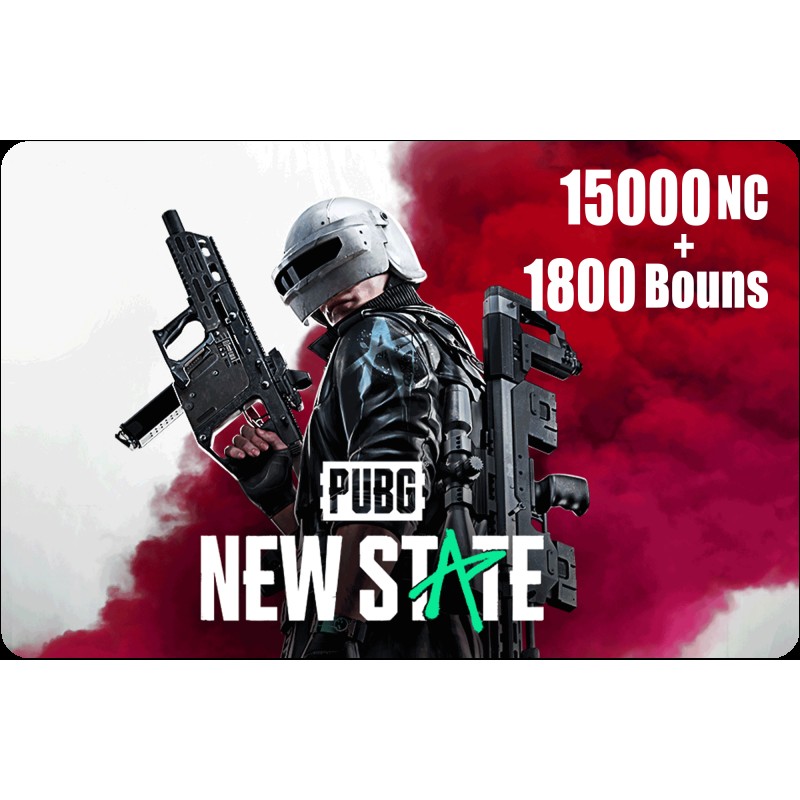 PUBG New State - 15,000NC + 1,800 Bonus