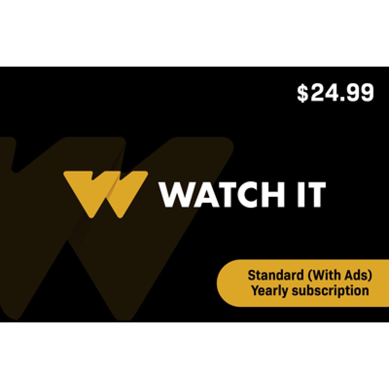 Watch it - Standard (With Ads) Yearly subscription
