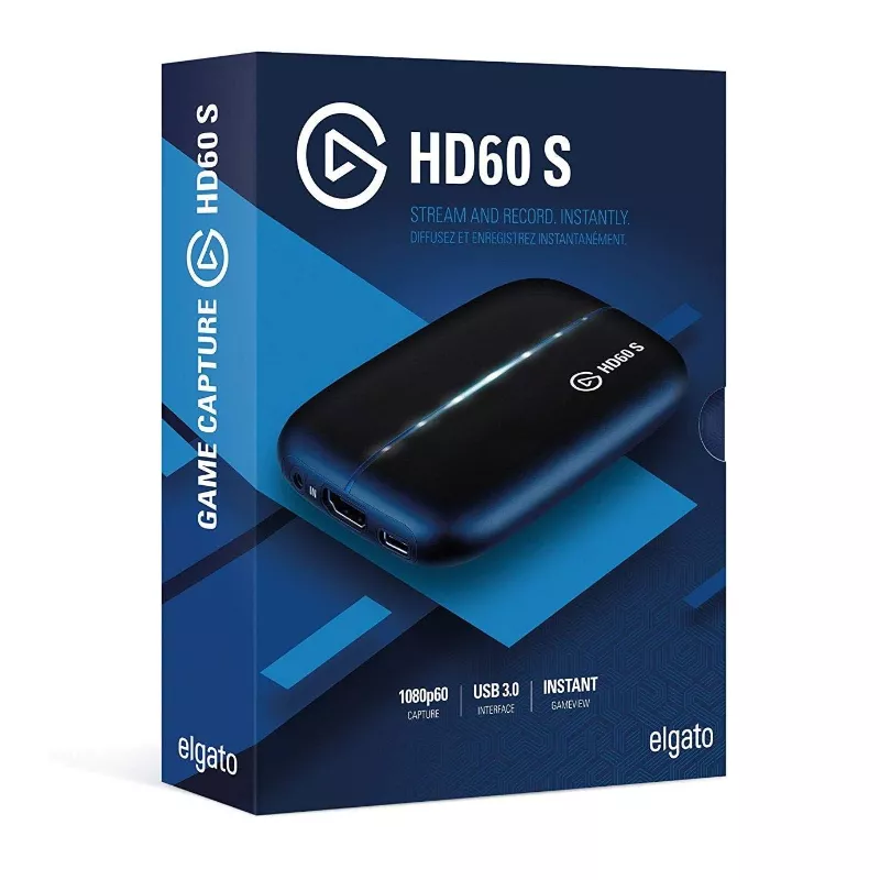 Elgato Game Capture HD60 S Stream and Record in 1080p60 for PlayStation 4,  Xbox One and Xbox360With Best Price in Egypt - Games World Egypt