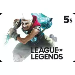 League Of Legend (PC) Gift Card USD 5 League Of Legend (PC) Gift Card USD 5