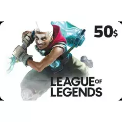 League Of Legends (PC) Gift Card USD 50 League Of Legends (PC) Gift Card USD 50