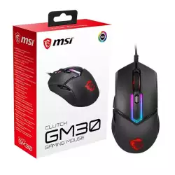 MSI Clutch GM30 6200 DPI Adjustable Omron Switch Symmetrical Design Wired RGB Gaming Mouse MSI Clutch GM30 6200 DPI Adjustable Omron Switch Symmetrical Design Wired RGB Gaming Mouse