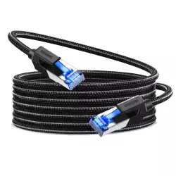 UGREEN Cat8 Pure Copper Ethernet Cable Braided 15m (Black) - 30799 (Open Sealed) UGREEN Cat8 Pure Copper Ethernet Cable Braided 15m (Black) - 30799 (Open Sealed)