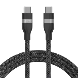Anker USB-C to USB-C Cable 6ft 240W - Black | A82E2H12 Anker USB-C to USB-C Cable 6ft 240W - Black | A82E2H12