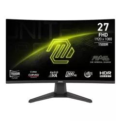 MSI MAG 276CF E20 Gaming Monitor, 27 INCH Rapid VA Display, FHD Resolution, 200Hz Refresh Rate, 0.5ms (GtG) Response Time, AMD FreeSync Premium Technology, 1.07b Color Display, Black | 9S6-3CE11M-030 MSI MAG 276CF E20 Gaming Monitor, 27 INCH Rapid VA Display, FHD Resolution, 200Hz Refresh Rate, 0.5ms (GtG) Response Time, AMD FreeSync Premium Technology, 1.07b Color Display, Black | 9S6-3CE11M-030