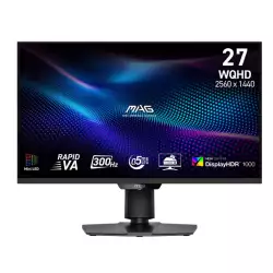 MSI MAG 274QPF X30MV Gaming Monitor, 27 INCH Rapid VA Display, WQHD Resolution, 0.5ms Response Time, 300Hz Refresh Rate, Adaptive Sync, Quantum Dot Feature, Black | 9S6-3CF09H-001 MSI MAG 274QPF X30MV Gaming Monitor, 27 INCH Rapid VA Display, WQHD Resolution, 0.5ms Response Time, 300Hz Refresh Rate, Adaptive Sync, Quantum Dot Feature, Black | 9S6-3CF09H-001