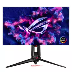Asus ROG 26.5" Swift PG27AQDP QHD Premium OLED Gaming Monitor, 480Hz Refresh Rate, 0.03ms Response Time, FreeSync & G-Sync, 1.5M 1 Contrast Ratio, 10-Bit 1.07B Colours, AI ASSISTANT, Black | PG27AQDP Asus ROG 26.5" Swift PG27AQDP QHD Premium OLED Gaming Monitor, 480Hz Refresh Rate, 0.03ms Response Time, FreeSync & G-Sync, 1.5M 1 Contrast Ratio, 10-Bit 1.07B Colours, AI ASSISTANT, Black | PG27AQDP