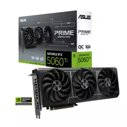 ASUS PRIME GeForce RTX 5060 Ti 16GB GDDR7 OC Edition Graphics Card, 16GB GDDR7 128-Bit Memory, 2617 MHz Boost Clock, 28 Gbps Memory Speed, 4608 CUDA Cores, PCI Express 5.0 | 90YV0MH2-M0NA00 ASUS PRIME GeForce RTX 5060 Ti 16GB GDDR7 OC Edition Graphics Card, 16GB GDDR7 128-Bit Memory, 2617 MHz Boost Clock, 28 Gbps Memory Speed, 4608 CUDA Cores, PCI Express 5.0 | 90YV0MH2-M0NA00