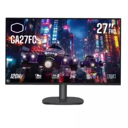 Cooler Master GA27FC Gaming Monitor, 27" IPS Display, FHD Resolution, 120Hz Refresh Rate, 1ms (MPRT) Response Time, Adaptive Sync VRR Technology, 16.7M Color Display, Black | CMI-GA27FC-UK Cooler Master GA27FC Gaming Monitor, 27" IPS Display, FHD Resolution, 120Hz Refresh Rate, 1ms (MPRT) Response Time, Adaptive Sync VRR Technology, 16.7M Color Display, Black | CMI-GA27FC-UK