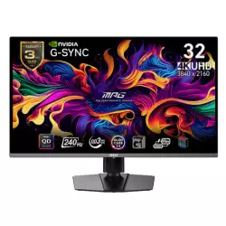 MSI MPG 321URX QD-OLED, 32" 4K UHD Quantum Dot OLED Gaming Monitor, 3840 x 2160, 0.03ms, 240Hz, True Black HDR 400, 90W USB Type C, HDMI, DP Port MSI MPG 321URX QD-OLED, 32" 4K UHD Quantum Dot OLED Gaming Monitor, 3840 x 2160, 0.03ms, 240Hz, True Black HDR 400, 90W USB Type C, HDMI, DP Port