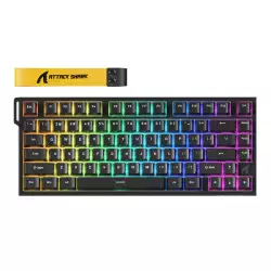 ATTACK SHARK R82 HE Rapid Trigger Keyboard Magnetic Switch with 0.005MM RT 75% Wired 8KHz Magnetic Keyboard With 0.005mm RT Accuracy, Support RT/Snap Tap/DKS/MT/TGL - Black ATTACK SHARK R82 HE Rapid Trigger Keyboard Magnetic Switch with 0.005MM RT 75% Wired 8KHz Magnetic Keyboard With 0.005mm RT Accuracy, Support RT/Snap Tap/DKS/MT/TGL - Black