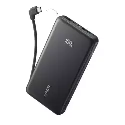 Anker Zolo Power Bank 20,000mAH 22.5W Built-In USB-C Cable - Black | A110EH11 Anker Zolo Power Bank 20,000mAH 22.5W Built-In USB-C Cable - Black | A110EH11