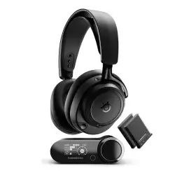 SteelSeries Arctis Nova Elite Wireless Headphones, 40 mm Carbon Fiber Drivers, ClearCast Gen 2.X, 96kHz/24bit Hi-Res Audio, ANC, Infinite Power System, Obsidian | 61661 SteelSeries Arctis Nova Elite Wireless Headphones, 40 mm Carbon Fiber Drivers, ClearCast Gen 2.X, 96kHz/24bit Hi-Res Audio, ANC, Infinite Power System, Obsidian | 61661