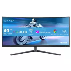 Philips Evnia 34" Curved QD-OLED Gaming Monitor – 3440×1440 / 175Hz / HDR True Black |34M2C6500 Philips Evnia 34" Curved QD-OLED Gaming Monitor – 3440×1440 / 175Hz / HDR True Black |34M2C6500