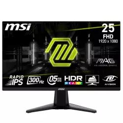 MSI MAG 255XF 24.5 Inch FHD Gaming Monitor - 1920 x 1080 Rapid IPS Panel, 300 Hz / 0.5ms (GtG, Min.),120% sRGB Colour Gamut, Frameless Design, HDR Ready - DisplayPort 1.4a, HDMI™ 2.0b(FHD@240Hz) MSI MAG 255XF 24.5 Inch FHD Gaming Monitor - 1920 x 1080 Rapid IPS Panel, 300 Hz / 0.5ms (GtG, Min.),120% sRGB Colour Gamut, Frameless Design, HDR Ready - DisplayPort 1.4a, HDMI™ 2.0b(FHD@240Hz)