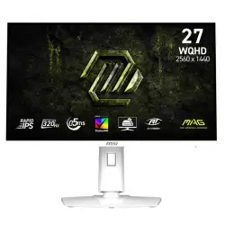 MSI MAG 274QRFW X32 Monitor, 27" Rapid IPS Display, WQHD Resolution, 320Hz Refresh Rate, 0.5ms (GtG) Response Time, AMD FreeSync Premium & NVIDIA G-Sync Technology, White | 9S6-3CE49H-028 MSI MAG 274QRFW X32 Monitor, 27" Rapid IPS Display, WQHD Resolution, 320Hz Refresh Rate, 0.5ms (GtG) Response Time, AMD FreeSync Premium & NVIDIA G-Sync Technology, White | 9S6-3CE49H-028