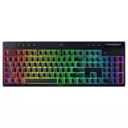 Razer BlackWidow V4 Low-Profile HyperSpeed Mechanical Gaming Keyboard, English Layout, 1000Hz Polling Rate, Chroma RGB Lighting, Razer Green Switch, Tri-Mode, Black | RZ03-05270100-R3M1 Razer BlackWidow V4 Low-Profile HyperSpeed Mechanical Gaming Keyboard, English Layout, 1000Hz Polling Rate, Chroma RGB Lighting, Razer Green Switch, Tri-Mode, Black | RZ03-05270100-R3M1