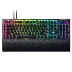 Razer BlackWidow V4 Pro RGB Mechanical Gaming Keyboard, Razer Green Switches, Command Dial, 5 Dedicated Macros Keys, English US Layout, Detachable Type-C Cable, Black | RZ03-04680100-R3M1 Razer BlackWidow V4 Pro RGB Mechanical Gaming Keyboard, Razer Green Switches, Command Dial, 5 Dedicated Macros Keys, English US Layout, Detachable Type-C Cable, Black | RZ03-04680100-R3M1