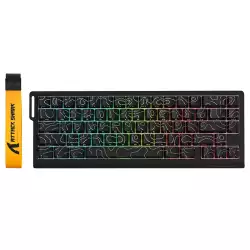 ATTACK SHARK X68 PRO HE Wireless Rapid Trigger Gaming Keyboard with Adjustable Actuation,8K Polling Rate,Hall Effect Magnetic Switch,Hot-Swap,RGB Backlit,BT/2.4GHz/Wired,for FPS Games-Black ATTACK SHARK X68 PRO HE Wireless Rapid Trigger Gaming Keyboard with Adjustable Actuation,8K Polling Rate,Hall Effect Magnetic Switch,Hot-Swap,RGB Backlit,BT/2.4GHz/Wired,for FPS Games-Black