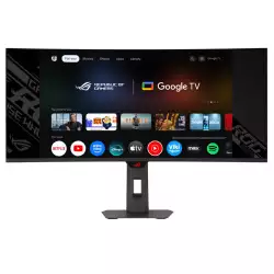 ASUS XG34WCDMTG ROG Strix OLED Curved Gaming Monitor, 34" QD-OLED Display, QHD Resolution, 240Hz Refresh Rate, 0.03ms (GTG) Response Time, FreeSync Premium Pro & G-SYNC, Black | 90LM0B10-B02171 ASUS XG34WCDMTG ROG Strix OLED Curved Gaming Monitor, 34" QD-OLED Display, QHD Resolution, 240Hz Refresh Rate, 0.03ms (GTG) Response Time, FreeSync Premium Pro & G-SYNC, Black | 90LM0B10-B02171