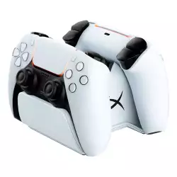 HyperX ChargePlay Duo Controller Charging Station For PS5, Charge Two DualSense Controllers, Compact and Sleek Design, White | 51P68AA HyperX ChargePlay Duo Controller Charging Station For PS5, Charge Two DualSense Controllers, Compact and Sleek Design, White | 51P68AA