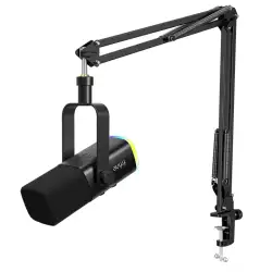 FIFINE AmpliGame AM8T USB/XLR Dynamic Microphone Kit with Boom Arm Stand - Black FIFINE AmpliGame AM8T USB/XLR Dynamic Microphone Kit with Boom Arm Stand - Black